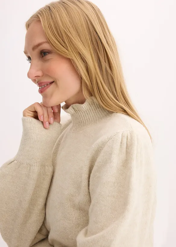 Pull col roul&eacute;, bonprix