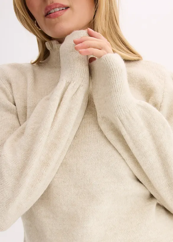 Pull col roul&eacute;, bonprix