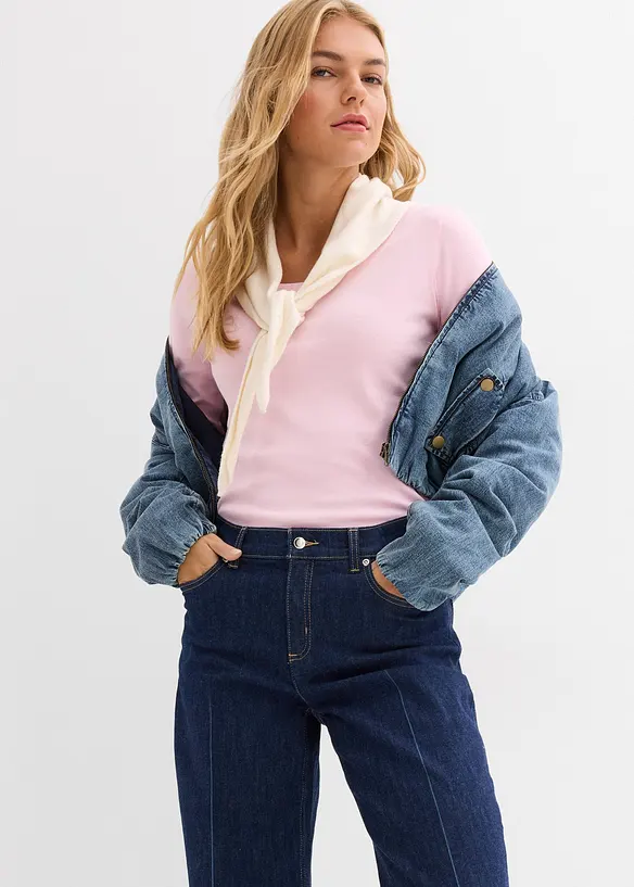 T-shirt manches longues 100% coton, bonprix