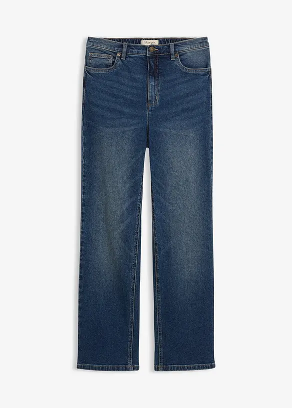 Jean ample et droit, taille haute, bonprix