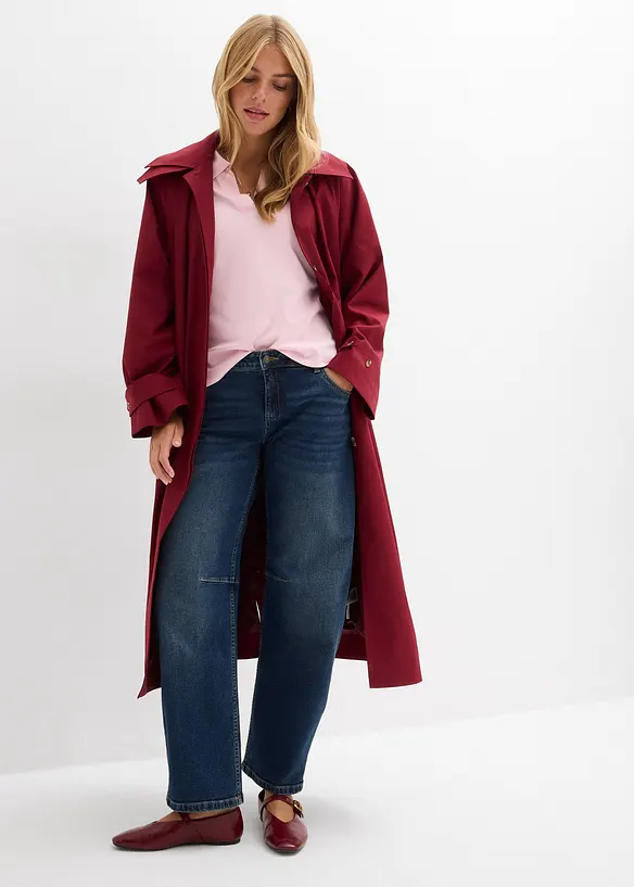 Jean barrel, taille mi-haute, bonprix