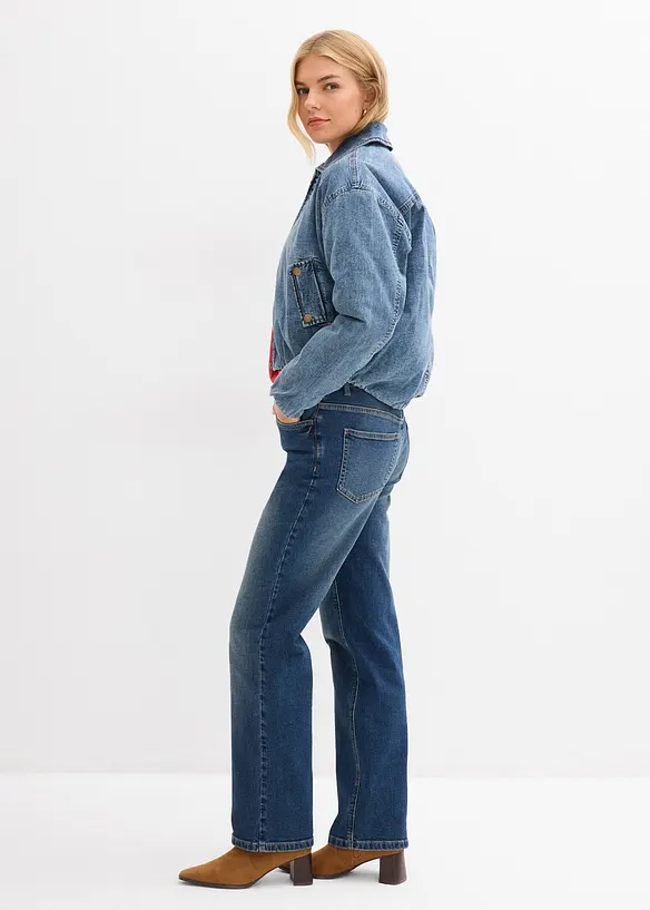 Veste chaude en jean, base bubble, bonprix