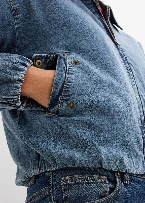 Veste chaude en jean, base bubble, bonprix