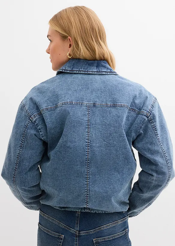 Veste chaude en jean, base bubble, bonprix