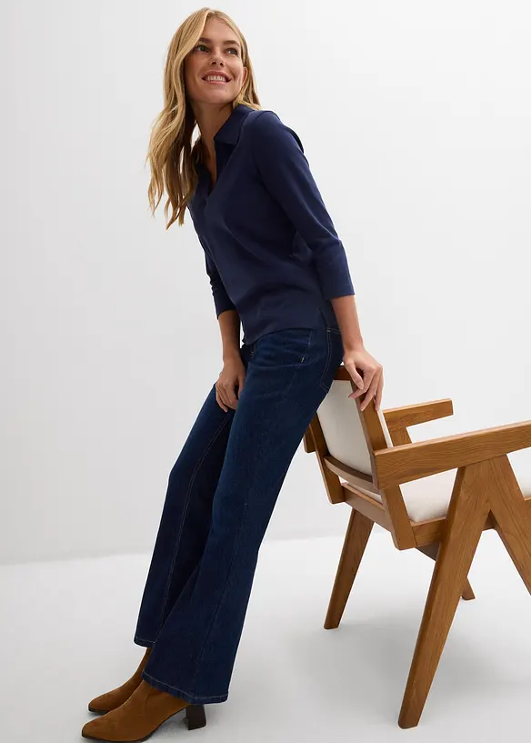 Jean flare, taille mi-haute, bonprix