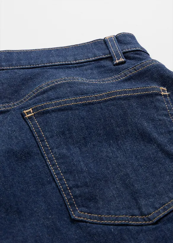 Jean droit loose taille mi-haute, long, bonprix