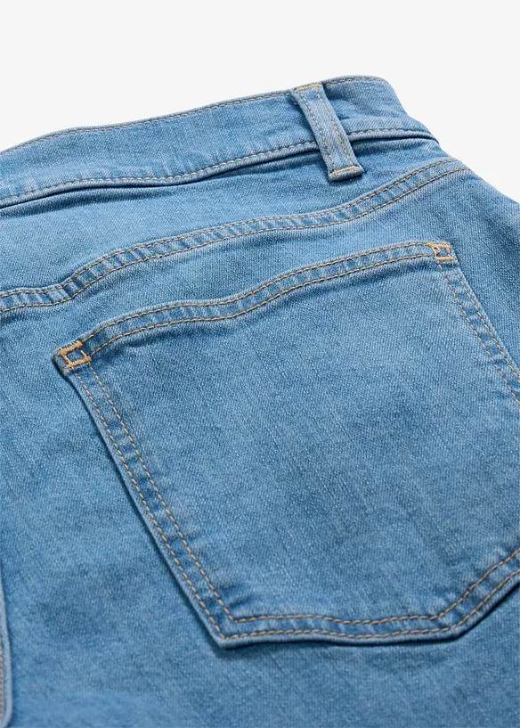 Jean droit loose taille mi-haute, long, bonprix