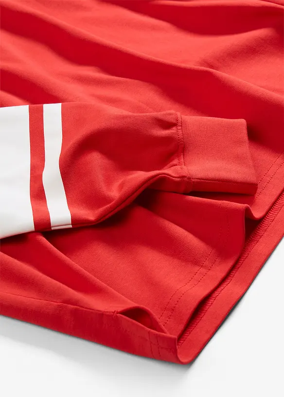 T-shirt manches longues oversize 100% coton, bonprix