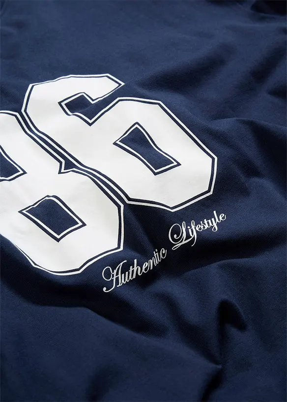 T-shirt manches longues oversize 100% coton, bonprix