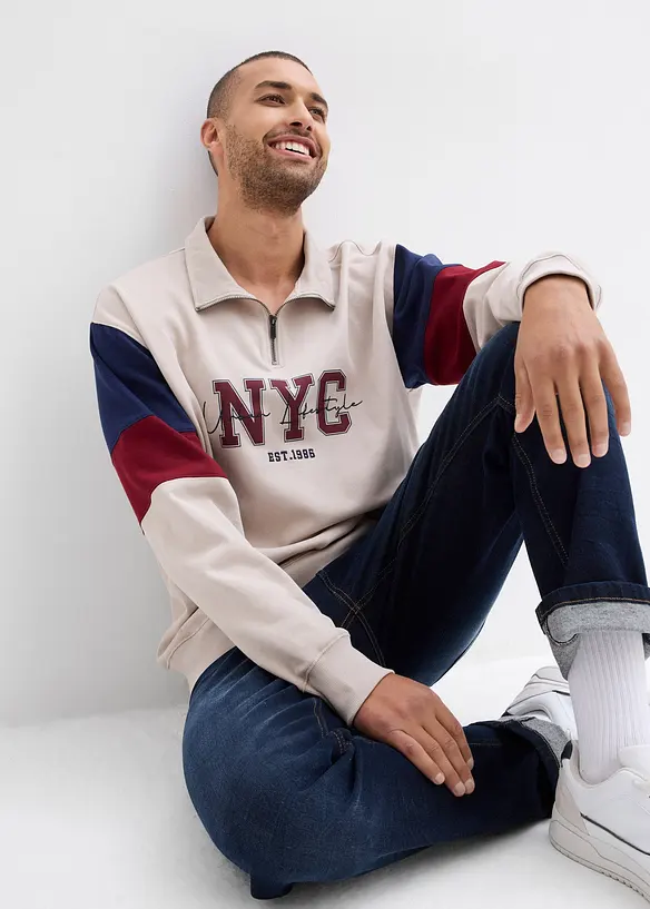 Sweat-shirt loose 100% coton, bonprix