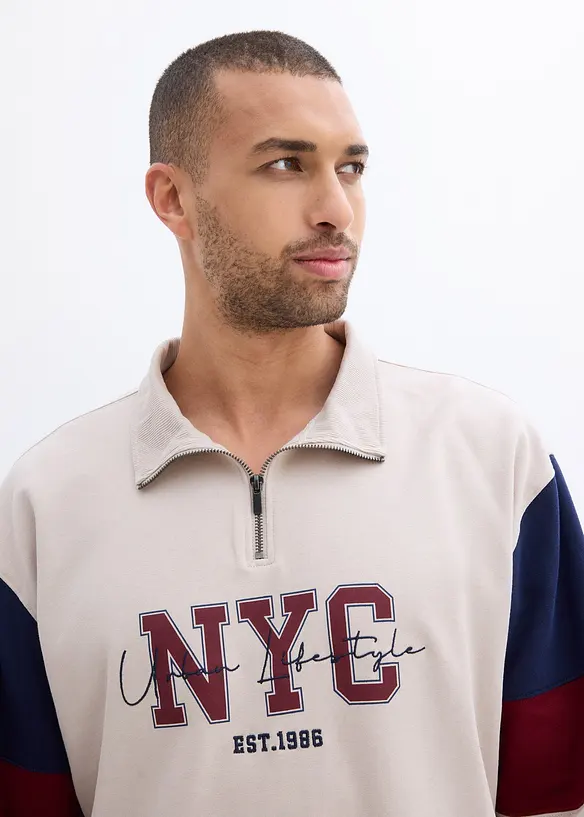 Sweat-shirt loose 100% coton, bonprix