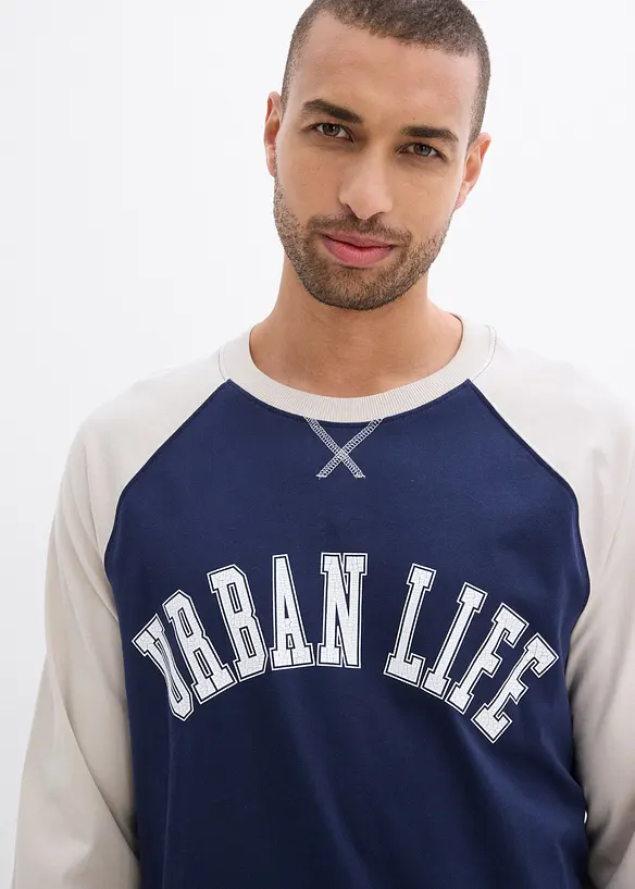 T-shirt manches longues 100% coton, bonprix