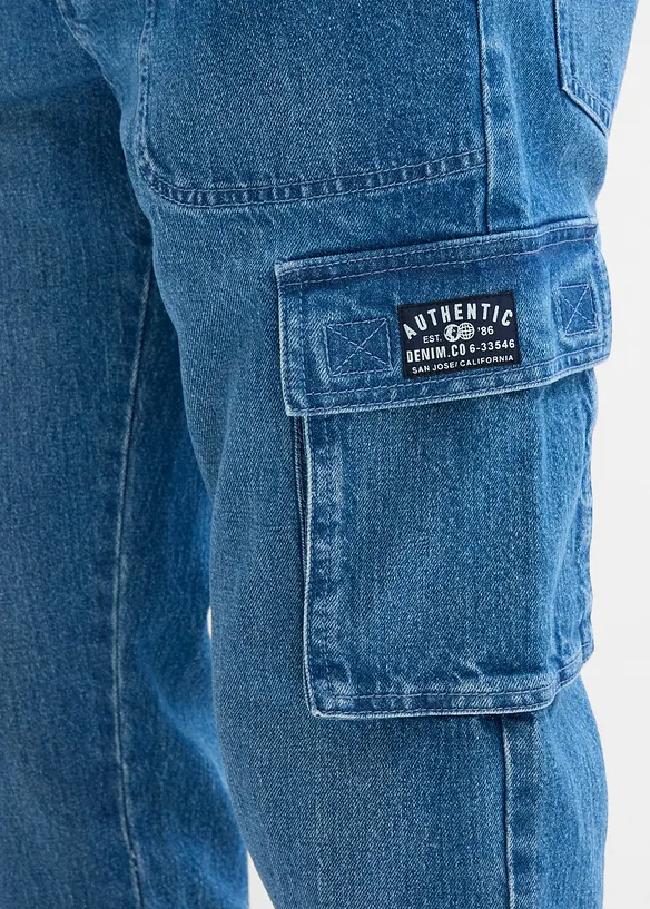 Jean cargo loose, droit, bonprix