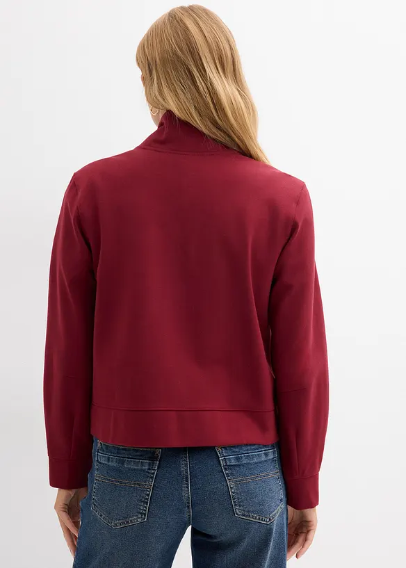 Sweat zipp&eacute; en Punto di Roma confortable, bonprix