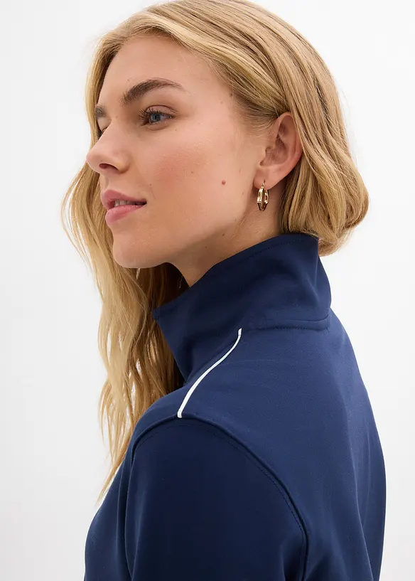 Sweat zipp&eacute; en Punto di Roma confortable, bonprix