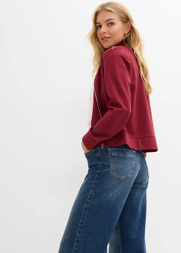 Sweat zipp&eacute; en Punto di Roma confortable, bonprix