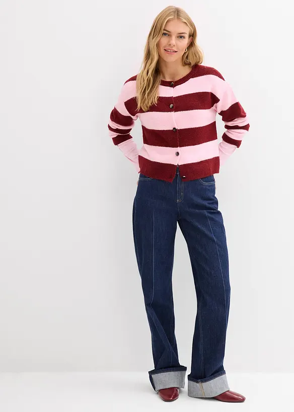 Gilet court en fine maille, bonprix