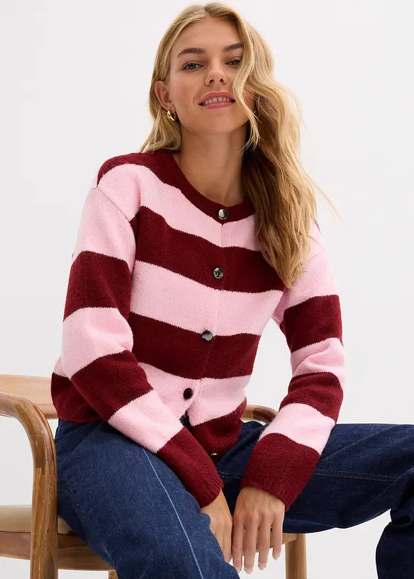 Gilet court en fine maille, bonprix