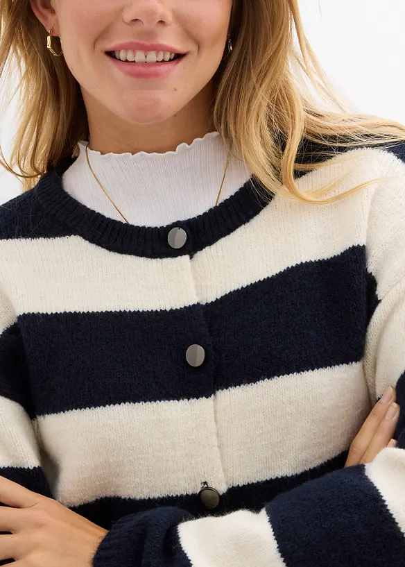 Gilet court en fine maille, bonprix