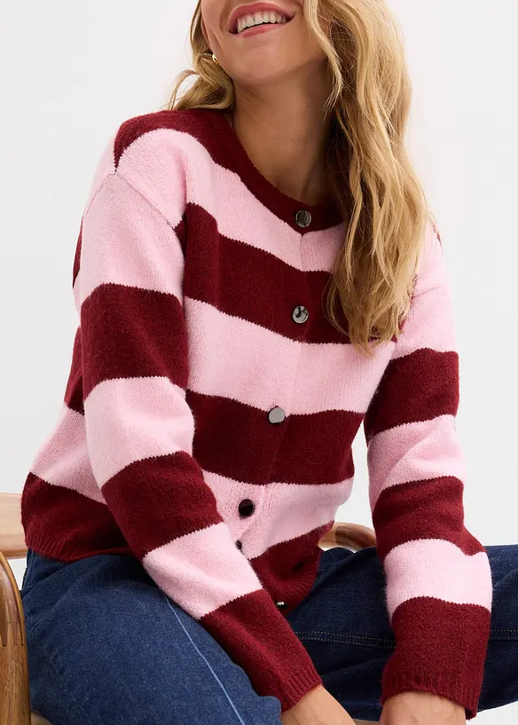 Gilet court en fine maille, bonprix