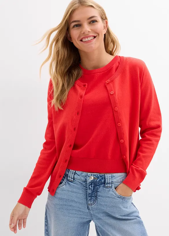 Gilet en fine maille, bonprix