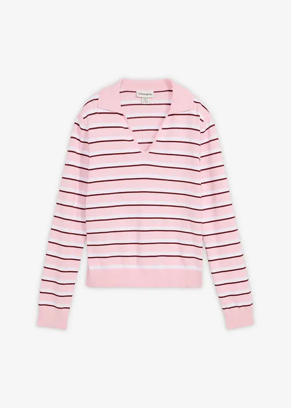 Pull &agrave; col polo, bonprix