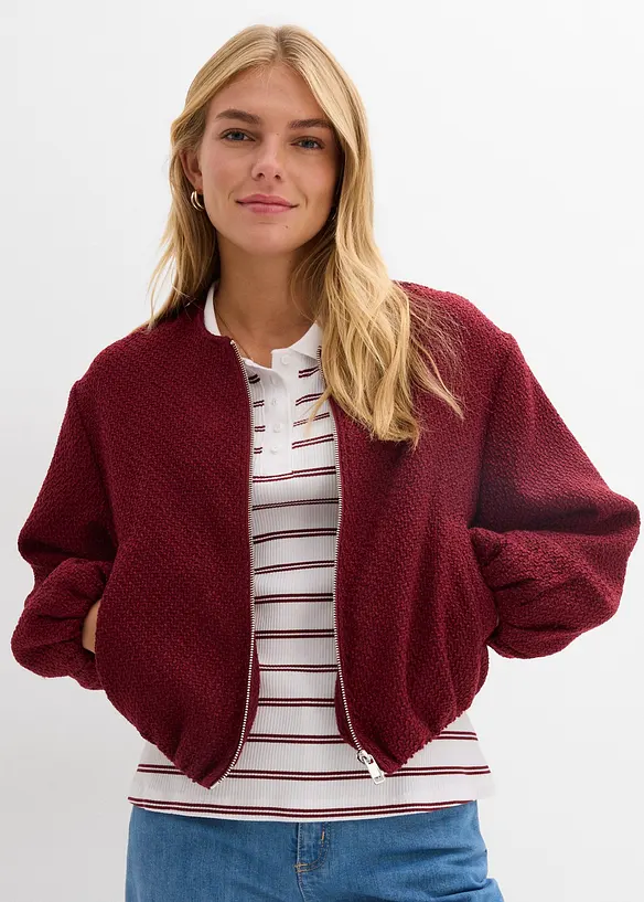 Blouson doux en maille bouclette, bonprix