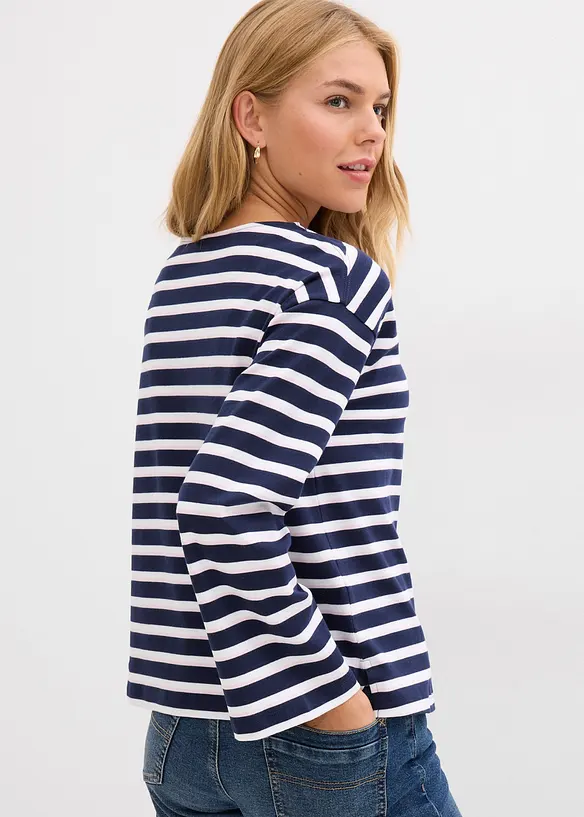 T-shirt manches longues 100% coton, bonprix