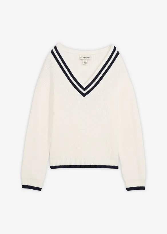 Pull en viscose m&eacute;lang&eacute;e, bonprix