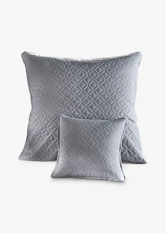 Lot de 2&nbsp;housses de coussin avec surpiq&ucirc;res, bonprix