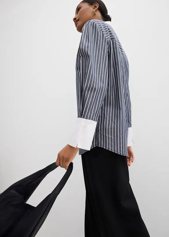 Chemisier oversize 100% coton, bonprix