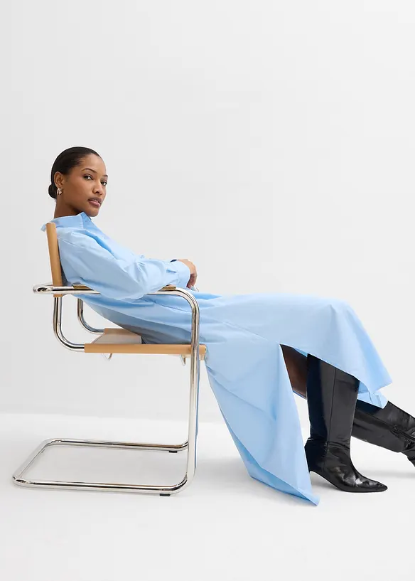 Robe-chemise 100% coton, bonprix