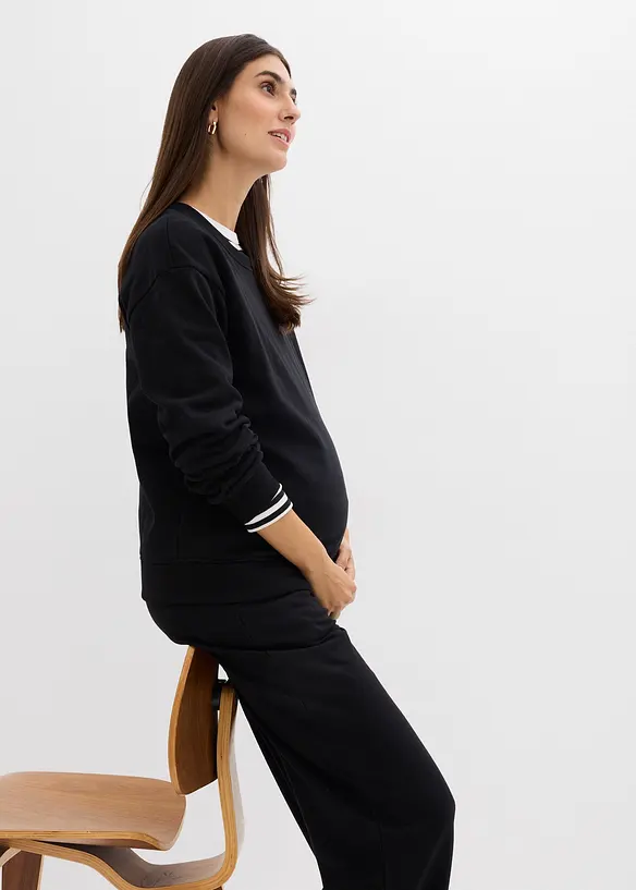 Sweat-shirt de grossesse et d&rsquo;allaitement 100% coton, bonprix