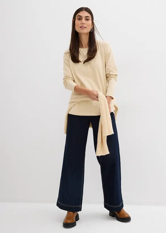 Lot de 2 T-shirts de grossesse et d&rsquo;allaitement 100% coton, bonprix