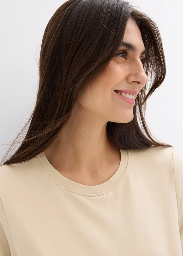 Lot de 2 T-shirts de grossesse et d&rsquo;allaitement 100% coton, bonprix