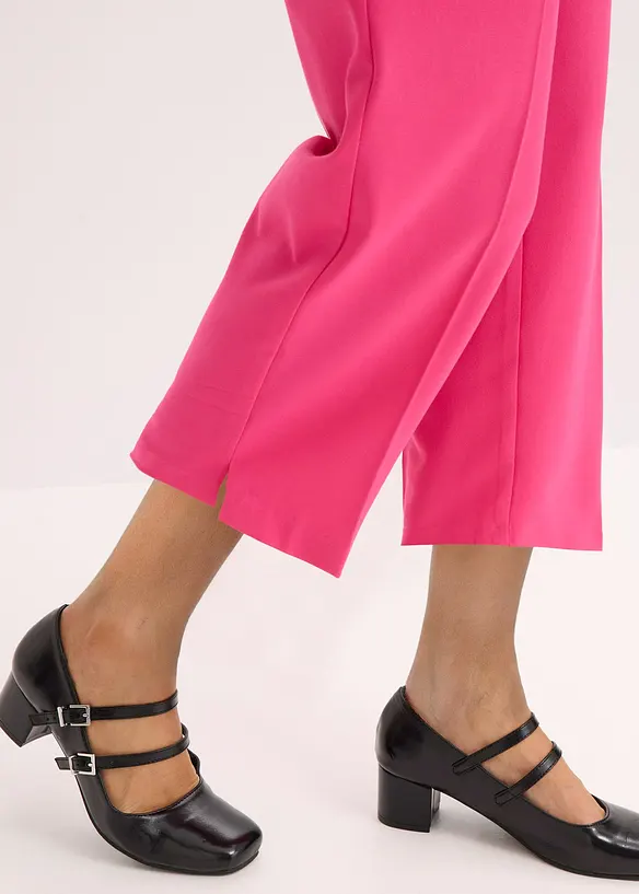 Pantalon 3/4 fusel&eacute; et fendu en bas, bonprix