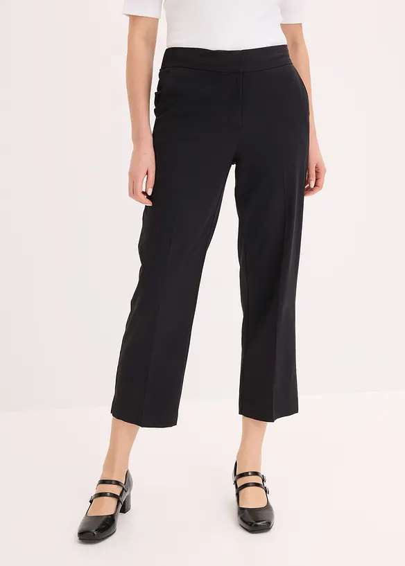 Pantalon 3/4 fusel&eacute; et fendu en bas, bonprix