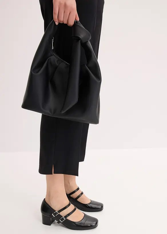 Pantalon 3/4 fusel&eacute; et fendu en bas, bonprix