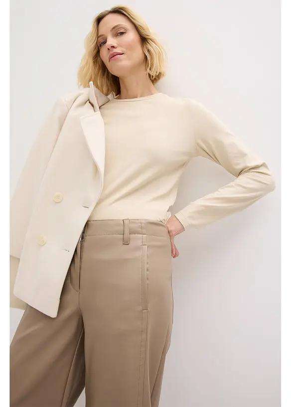 Jupe-culotte en tissu enduit, bonprix