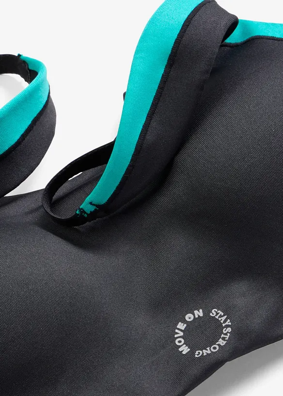 Soutien-gorge de sport rembourr&eacute;, maintien mod&eacute;r&eacute;, bonprix