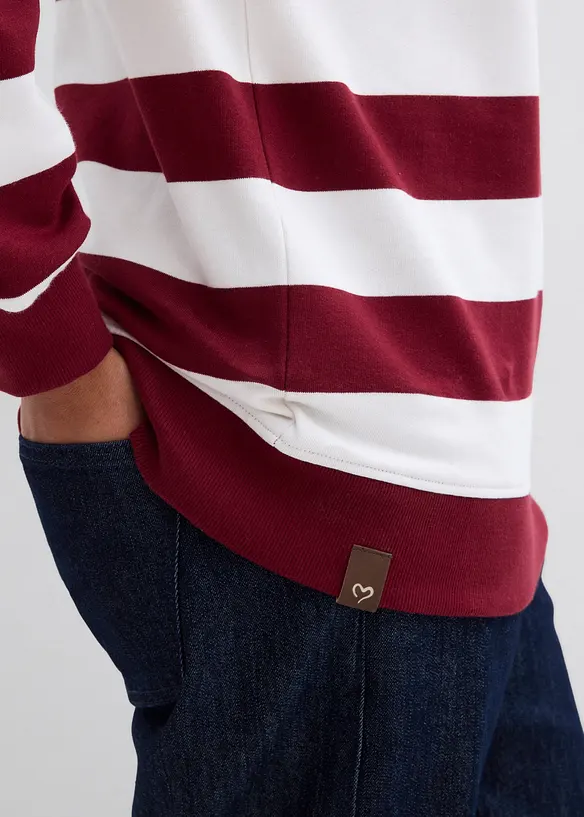 Sweat &agrave; capuche 100% coton, bonprix