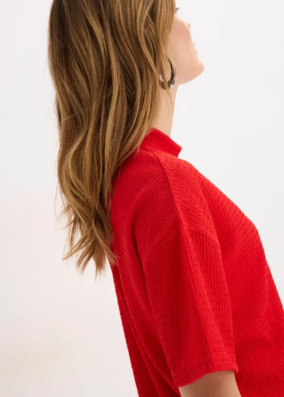 T-shirt en cr&ecirc;pe textur&eacute;, bonprix