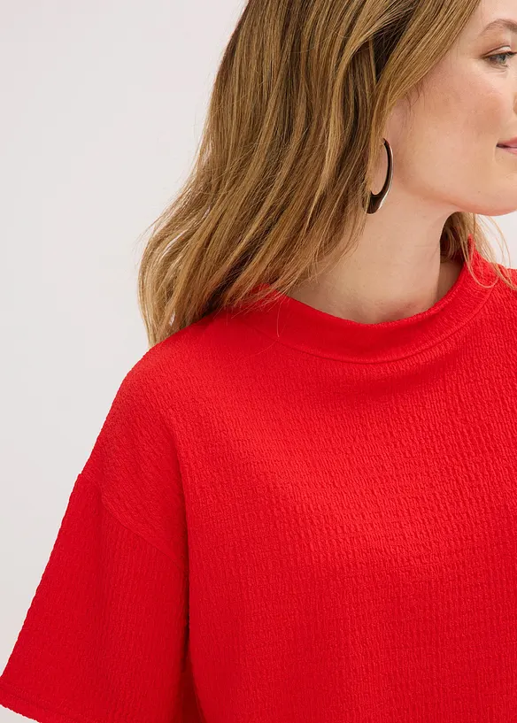 T-shirt en cr&ecirc;pe textur&eacute;, bonprix