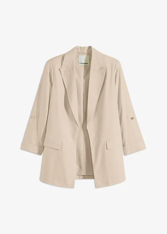Blazer en lin m&eacute;lang&eacute;, bonprix