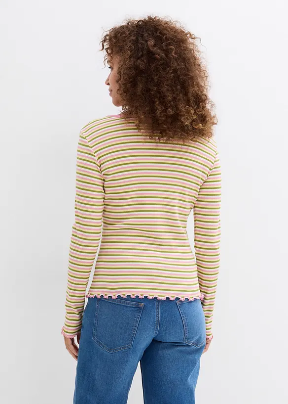 T-shirt ray&eacute; en coton c&ocirc;tel&eacute;, bonprix