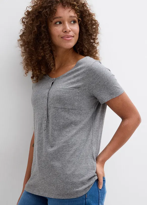 T-shirt en coton et viscose, bonprix