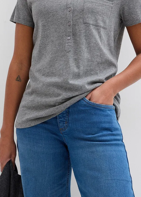 T-shirt en coton et viscose, bonprix