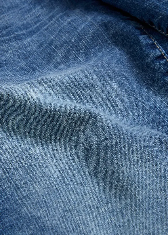 Jean droit, taille mi-haute, extensible, bonprix