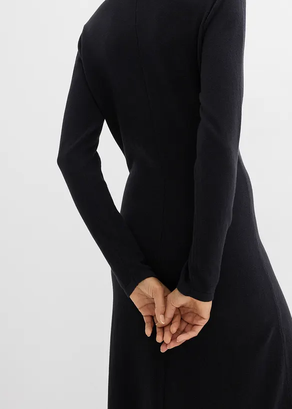 Robe longue en maille fine avec cachemire, bonprix