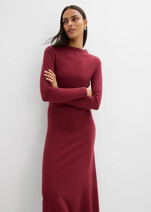 Robe longue en maille fine avec cachemire, bonprix